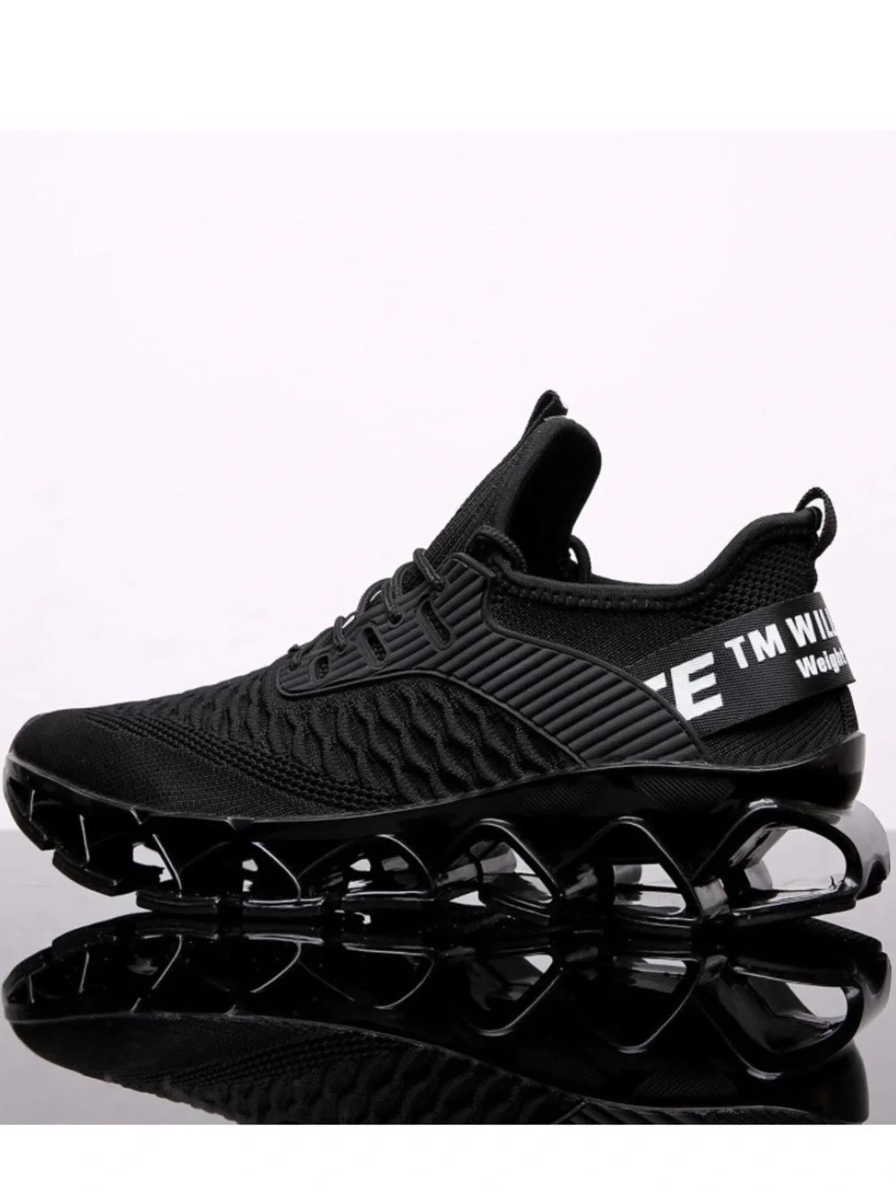 NWOT Chopben Men's Running Shoes Blade Fashion Athletic Sneakers black Size 41
